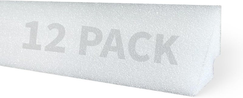 Blue Wave 48-in Peel and Stick Above Ground Pool Cove – Durable HDPE Foam Strips for Protecting Vinyl Liners – Made with Adhesive Backing for Easy and Secure Installation - 12-Pack, White - Image 1
